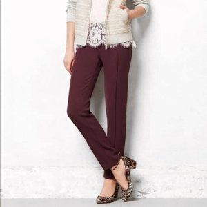 Anthropologie Purple Work Trousers